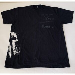 NickV Ministries Life Without Limbs T-Shirt 2XL Black Cross Graphic Hope Love